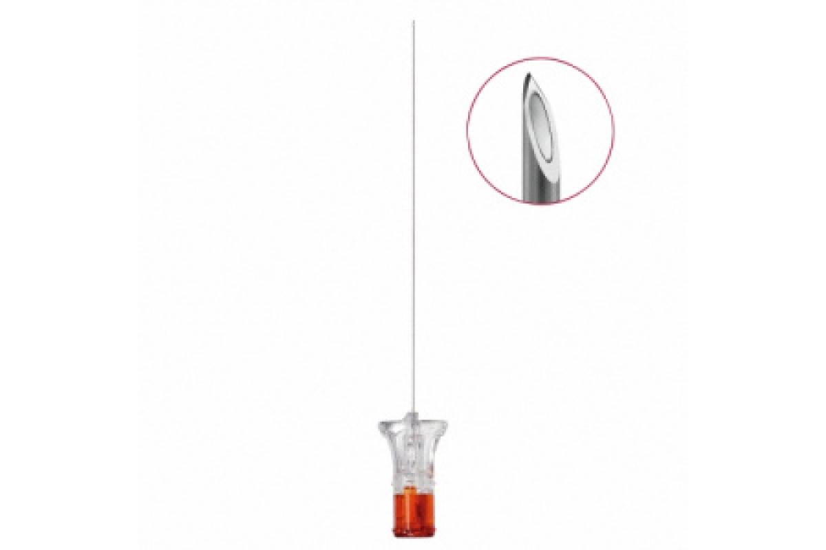B.Braun Игла спинальная Спинокан (Spinocan) со срезом Квинке 25G * 88мм для спинномозговой анестезии, арт.4505905-01, B.Braun
