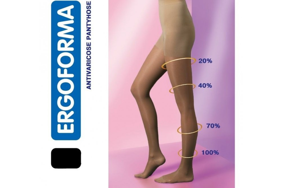 Ergoforma Колготы компрессионные, 2 класс (23-32 мм рт. ст.), Ergoforma