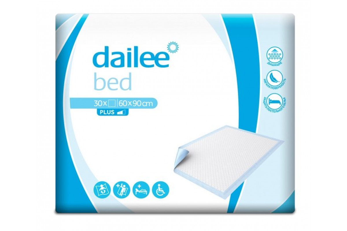 Dailee Пеленка впитывающая одноразовая Dailee (Дэйли) 60*90 см, 1 шт