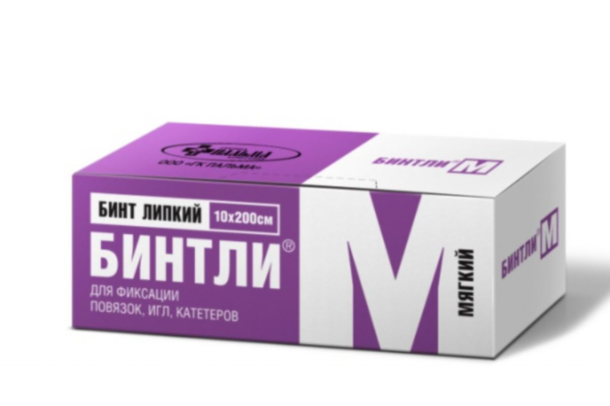 Пальма ООО Бинт липкий БИНТЛИ-М, 10 см *2 м